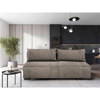 MID.YOU ROZKLADACIA POHOVKA, textil, svetlohnedá