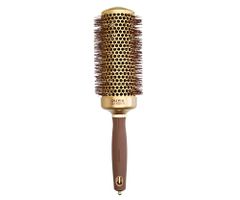 Okrúhla fúkacia kefa na vlasy Olivia Garden Expert Blowout Speed XL Gold  a  Brown - 55 mm (ID2172) + darček zadarmo
