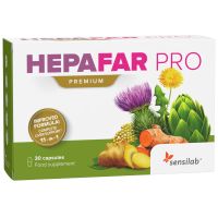 Hepafar PRO Premium - kapsule pegastega badlja za zamaščena jetra