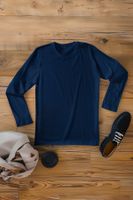 Trendyol Navy Blue Slim/Slim Fit 100% Cotton T-shirt