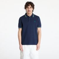T-shirt FRED PERRY Twin Tipped Fred Perry Shirt Dark Carbon/ Light Ecru/ Label Green M
