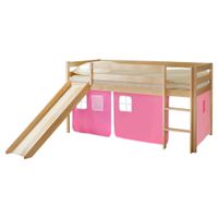 Livetastic POSTEĽ S PRIESTOROM NA HRU, 90/200 cm ružová, farba borovice, svetloružová