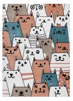 Dětský kusový koberec Fun Gatti Cats pink 160x220 cm