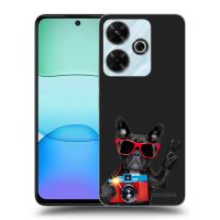 Silikónový čierny obal pre Xiaomi Redmi 13 4G - Francúzsky Buldoček