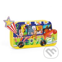 Puzzle v tvarovanom balení - Dúhový autobus - puzzle z kategorie 15 - 60 dílků