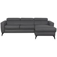 Celina Home SEDACÍ SOUPRAVA, textil, kůže, antracitová