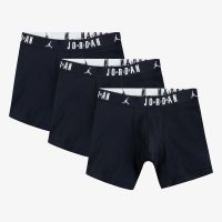 Jordan Flight Cotton Core 3-Pack Boxer Brief Black XL