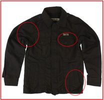 muška jakna SURPLUS - HERITAGE VINTAGE - Crna - OŠTEĆENA S