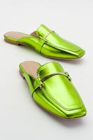 LuviShoes Ronda Light Green Women's Slippers