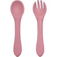 Petite&Mars Take&Match Silicone Cutlery столові прибори Dusty Rose 6 m+ 2 кс