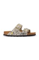 Birkenstock papuci pentru femei din piele întoarsă Arizona Suede Leather Snake
