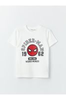 LC Waikiki Crew Neck Spiderman Printed Short Sleeve Boys' T-Shirt