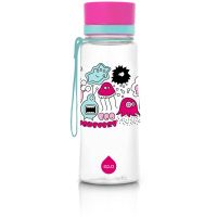 Equa Kids posoda za vodo za otroke Pink Monsters 600 ml