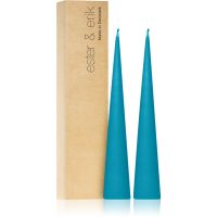 ester & erik cone candles turquoise (no. 56) kerze 2x25 cm