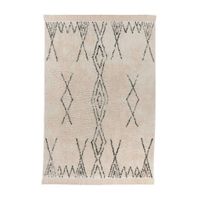 Novel PLOCHO TKANÝ KOBEREC, 160/230 cm, krémová, čierna