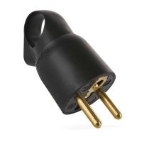 Legrand vidlice přímá s uchem, černá