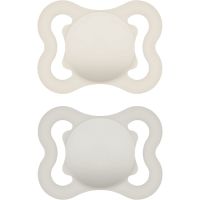 MAM Supreme 0m+ пустушка Beige/ Grey 2 кс