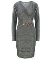 Pri Pencil dress with a glittery sheen