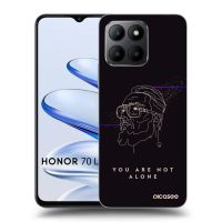 Silikónový čierny obal pre Honor 70 Lite - You are not alone