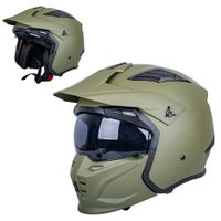 Modulární přilba W-TEC Badalone Army matně olivová XL (61-62)