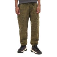 Cropp - Cargo hlače jogger - prašno zelena