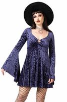KILLSTAR Damenkleid - Nightcall- Plum XS