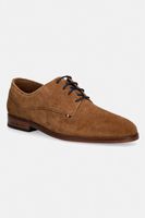 Tommy Hilfiger poltopánky pánske semišové HILFIGER SUEDE DRESS SHOE