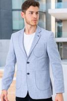 C9059 DEWBERRY MEN'S JACKET-PLAIN NAVY BLUE