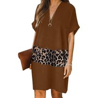 Elegantna Mini Haljina S Uzorkom Leoparda Galilea, Smeđa