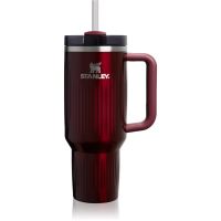 Stanley Quencher H2.O FlowState™ Fluted Tumbler термостакан із неіржавної сталі з трубочкою великий Garnet Shine 1180 мл