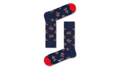 Happy Socks Gingerbread Man Sock Pánske - Ponožky Happy Socks - Modrá - GIN01-6000-4-7 - Size: 4-7