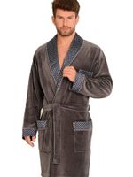 Bathrobe De Lafense 772 Bonjour short M-2XL men's graphite 105