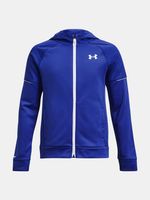 Under Armour UA AF Storm FZ Hoodie Sweatshirt Kinder Blau