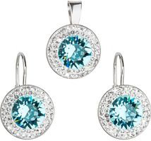 Evolution Group - Pavona Sada šperků á la Kate Middleton 39107.3 light turquoise (náušnice, přívěsek)