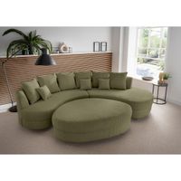 Livetastic SEDACIA SÚPRAVA, textil, olivovozelená