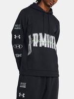 Under Armour UA Essential Flc Nov Hood Sweatshirt Schwarz