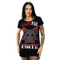 Damen T-Shirt CUPCAKE CULT - I BITE - BLACK L