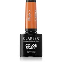 Claresa SoakOff UV/LED Color Fluo lakier hybrydowy do paznokci odcień 3 5 g