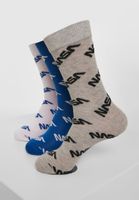 NASA 3-Pack Blue/Grey/White Full-Length Socks