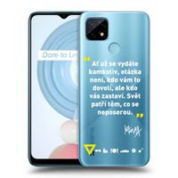 Silikónový prehľadný obal pre Realme C21Y - Kazma - SVĚT PATŘÍ TĚM, CO SE NEPOSEROU