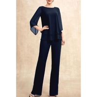 Elegantan 2-Dijelni Set Tamno Plave Boje