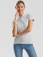 Grey Polo Fruit of the Loom Women's T-shirt