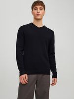 Jack & Jones Basic Džemper crna