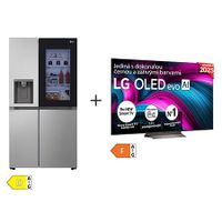 SET - LG TV OLED65C5ELB + Chladnička InstaView™ GSGV80PYLD