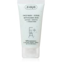 Ziaja Face Mask + Scrub with Elagic Acid peelingová maska 55 ml