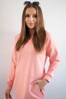 Apricot dress with hood