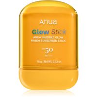 Anua Invisible Glow Finish Sunscreen Stick zaščitna vlažilna paličica s posvetlitvenim učinkom SPF 50 18 g