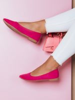 Női lapos sarkú balerina GLAMINO fukszia Dstreet
