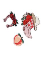 Daahls by Emma Roberts exclusively for ABOUT YOU Broš 'Melissa'  zelena / marelica / roza / crvena