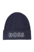BOSS Detská čiapka s prímesou vlny BOSS